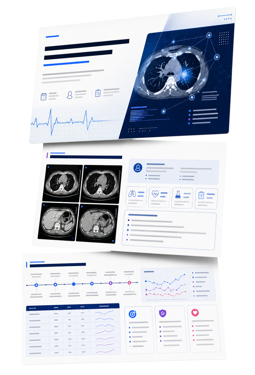 Prizm Medicalが生成する症例報告スライドのイメージ